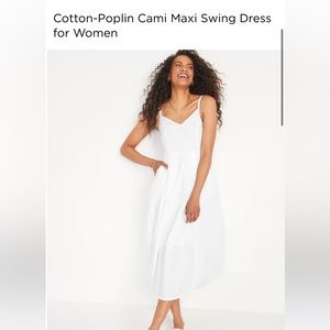 NWT Old Navy - White Midi Dress - M